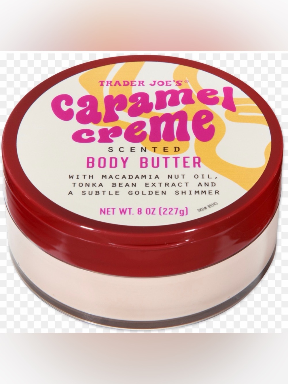 Trader Joe's Caramel Creme Scented Body Butter - Pink